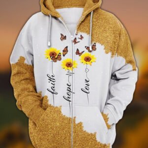 Resger Sunflower Hoodie & Zip Hoodie 3d VH107-TNA