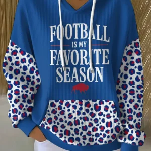 Women's Buffalo Football Lover Printed Hoodie 4