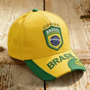 Unisex Brazilian Football Lover Printed Hat