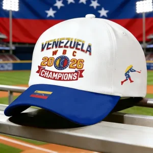 Unisex Celebrate Venezuela 2026 Baseball Champions Print Casual Hat 3