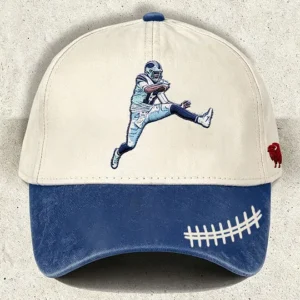 Unisex Football Lover Bulls BUF Art Printed Hat 4