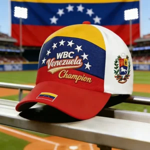 Unisex Celebrate Venezuela 2026 Baseball Champions Print Casual Hat 2