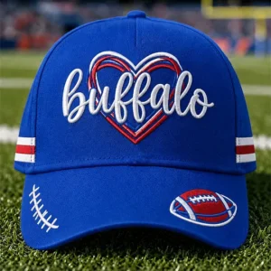 Unisex Football Lover Buffalo Print Hat 4