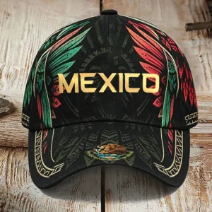 Unisex Mexico Football Lover Art Printed Hat 2