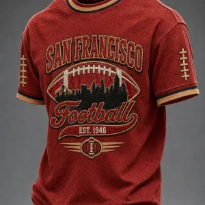 Men's Football Gameday Gift For Football Fans Short Sleeve T-shirt V2