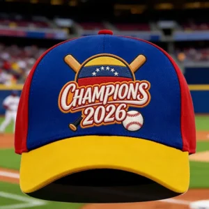 Unisex Celebrate Venezuela 2026 Baseball Champions Print Hat 3