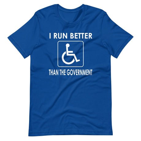 i run better than the government shirt 119228