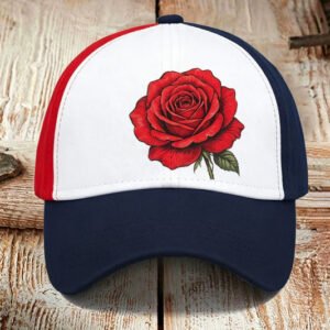 Unisex Rose Print Hat